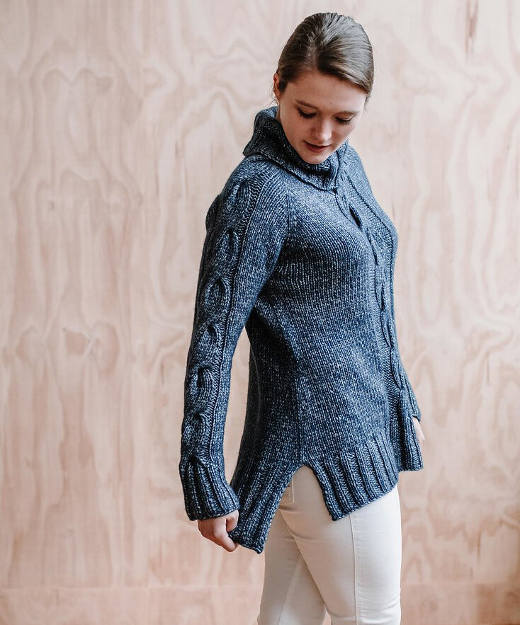 Painted Hills Cable Knit Sweater Pattern — Knit for the Soul by